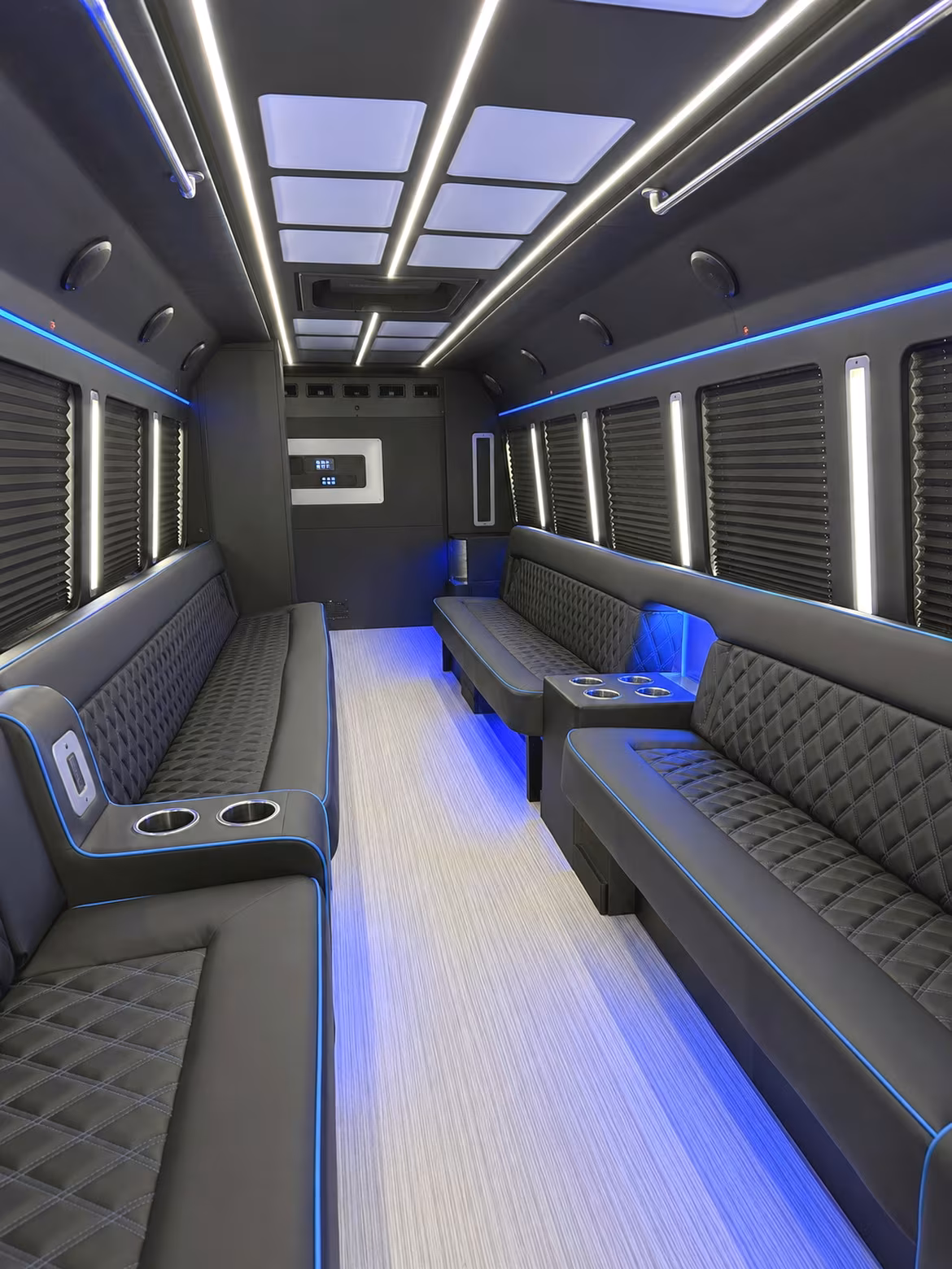 Wellington Private Event Transportation party bus interior