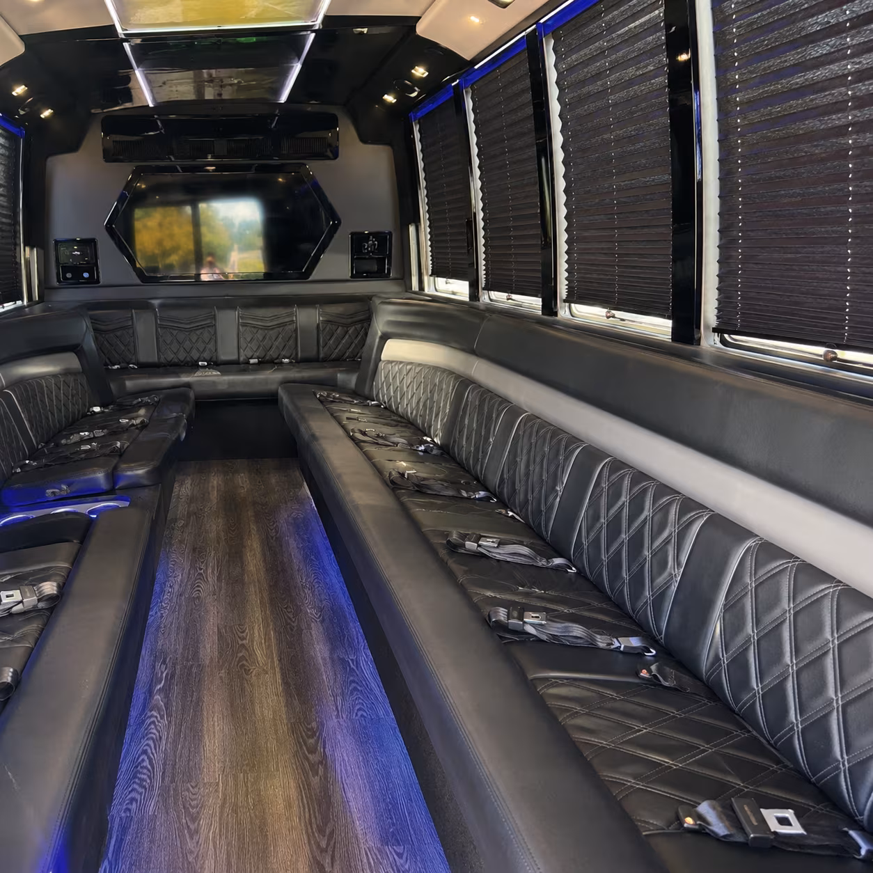 Wellington Winery Tour & Pub Crawl Transportation party bus interior